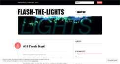 Desktop Screenshot of flashthelights.wordpress.com