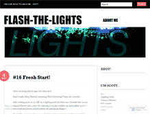 Tablet Screenshot of flashthelights.wordpress.com