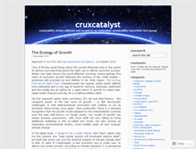 Tablet Screenshot of cruxcatalyst.wordpress.com