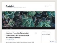 Tablet Screenshot of anuttabot.wordpress.com