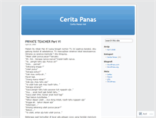 Tablet Screenshot of ceritapanashot.wordpress.com