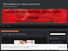 Tablet Screenshot of dificuldaderelacionamento.wordpress.com