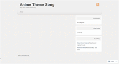 Desktop Screenshot of animethemesong.wordpress.com