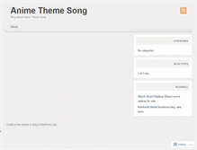 Tablet Screenshot of animethemesong.wordpress.com