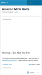 Mobile Screenshot of amazonminknits.wordpress.com