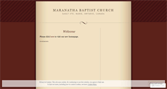 Desktop Screenshot of maranathabaptist.wordpress.com