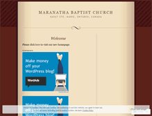 Tablet Screenshot of maranathabaptist.wordpress.com