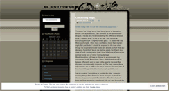 Desktop Screenshot of misterbenjamincook.wordpress.com
