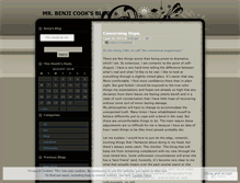 Tablet Screenshot of misterbenjamincook.wordpress.com