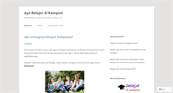 Desktop Screenshot of belajardikampus.wordpress.com