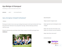 Tablet Screenshot of belajardikampus.wordpress.com