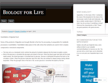 Tablet Screenshot of biologyforlife.wordpress.com