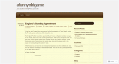 Desktop Screenshot of afunnyoldgame1.wordpress.com