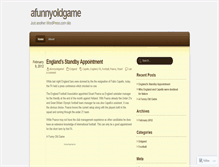 Tablet Screenshot of afunnyoldgame1.wordpress.com