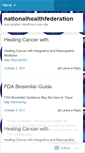 Mobile Screenshot of nationalhealthfederation.wordpress.com