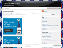 Tablet Screenshot of nationalhealthfederation.wordpress.com
