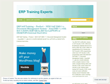 Tablet Screenshot of erptrainingexperts.wordpress.com