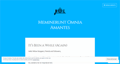 Desktop Screenshot of memineruntomniaamantes.wordpress.com