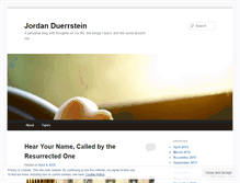 Tablet Screenshot of jordanduerrstein.wordpress.com