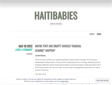 Tablet Screenshot of haitibabies.wordpress.com