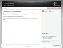 Tablet Screenshot of creativeconners.wordpress.com