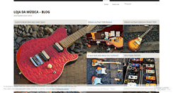 Desktop Screenshot of lojadamusica.wordpress.com