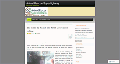Desktop Screenshot of animalrescuesuperhighway.wordpress.com