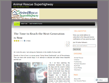 Tablet Screenshot of animalrescuesuperhighway.wordpress.com