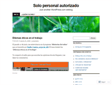 Tablet Screenshot of angelicadelavega.wordpress.com