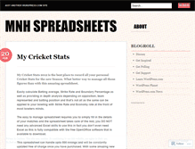 Tablet Screenshot of mnhspreadsheets.wordpress.com