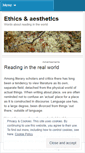 Mobile Screenshot of ethicsandesthetics.wordpress.com