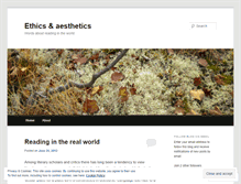 Tablet Screenshot of ethicsandesthetics.wordpress.com