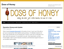 Tablet Screenshot of doseofhoney.wordpress.com