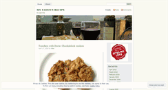 Desktop Screenshot of myfamousrecipe.wordpress.com