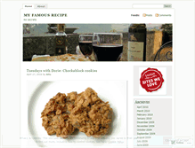 Tablet Screenshot of myfamousrecipe.wordpress.com