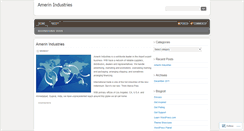 Desktop Screenshot of amerinindustries.wordpress.com