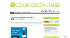 Desktop Screenshot of comunicacionsaluddotcom.wordpress.com