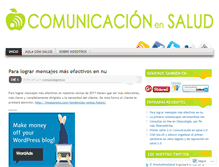 Tablet Screenshot of comunicacionsaluddotcom.wordpress.com