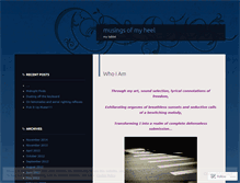Tablet Screenshot of musingsofmyheel.wordpress.com