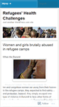 Mobile Screenshot of globalrefugeeshealth.wordpress.com