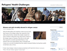 Tablet Screenshot of globalrefugeeshealth.wordpress.com