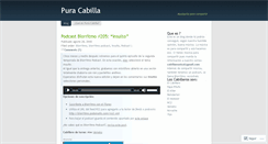 Desktop Screenshot of cabillamusical.wordpress.com