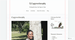 Desktop Screenshot of copywrite1985.wordpress.com