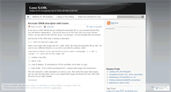 Desktop Screenshot of loosexaml.wordpress.com