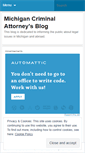 Mobile Screenshot of michigancriminalattorney.wordpress.com