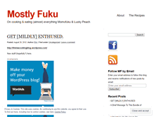 Tablet Screenshot of mostlyfuku.wordpress.com