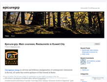 Tablet Screenshot of epicuregrp.wordpress.com