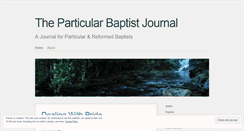 Desktop Screenshot of particularbaptistjournal.wordpress.com