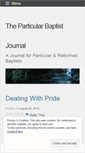 Mobile Screenshot of particularbaptistjournal.wordpress.com