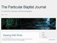 Tablet Screenshot of particularbaptistjournal.wordpress.com